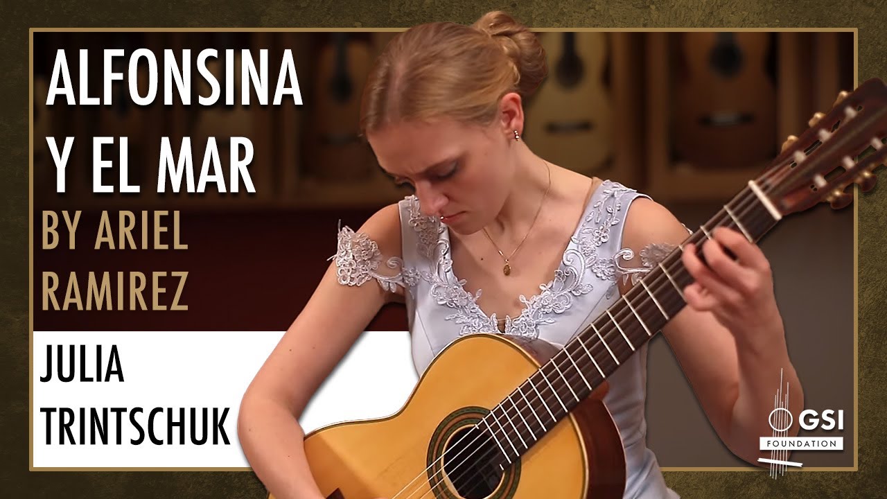 Julia Trintschuk playing a 2024 Ariel Ameijenda guitar